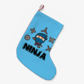 Petite Chaussette De Noël Ninja Boy (Devant (Accrochage))