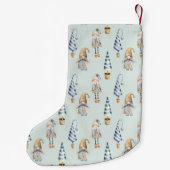 Petite Chaussette De Noël Nisse Norwegian Christmas Gnome| Monogramme (Dos)