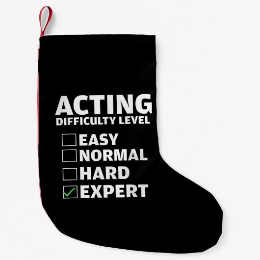 Petite Chaussette De Noël Niveau de difficulté pratique Expert Théâtres Acte (Devant)