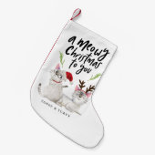 Petite Chaussette De Noël Noël à la marionnette de chats de Cute Kitty (Devant (Accrochage))
