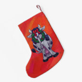 Petite Chaussette De Noël Noël à la vache (Dos (Accrochage))