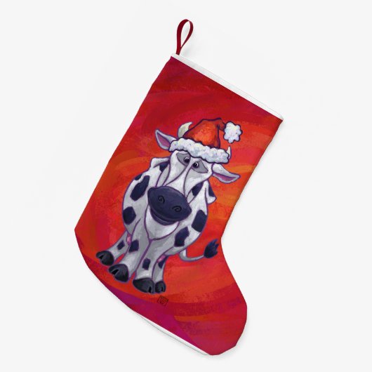 Petite Chaussette De Noël Noël à la vache (Devant (Accrochage))