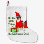 Petite Chaussette De Noël Noël à Rat Terrier (Devant)