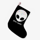 Petite Chaussette De Noël Noël Alien (Devant (Accrochage))