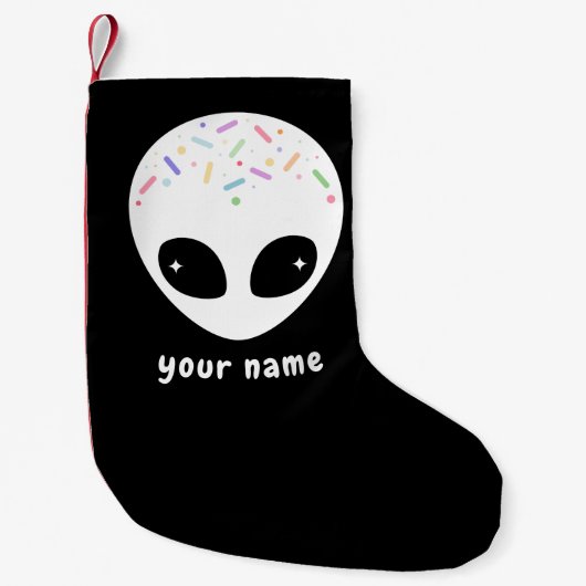 Petite Chaussette De Noël Noël Alien (Devant)