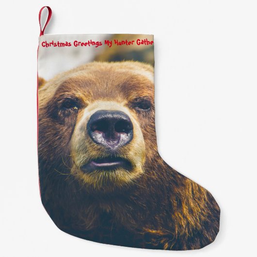 Petite Chaussette De Noël Noël Attraper mon chasseur de chasseurs (Devant)