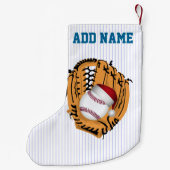 Petite Chaussette De Noël Noël Baseball Mitt et Ball (Dos)
