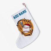 Petite Chaussette De Noël Noël Baseball Mitt et Ball (Dos (Accrochage))