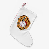 Petite Chaussette De Noël Noël Baseball Mitt et Ball (Devant (Accrochage))