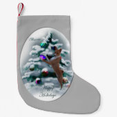 Petite Chaussette De Noël Noël Basenji (Devant)