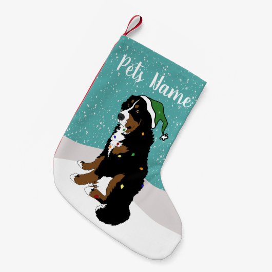 Petite Chaussette De Noël Noël Bernese Mountain Dog Petit Chris (Devant (Accrochage))