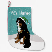 Petite Chaussette De Noël Noël Bernese Mountain Dog Petit Chris (Devant)