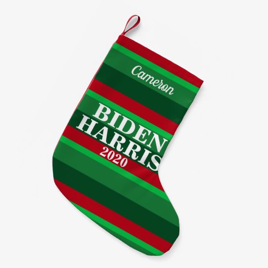 Petite Chaussette De Noël Noël Biden Harris 2020 (Devant (Accrochage))