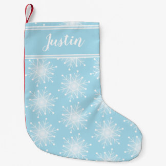 Petite Chaussette De Noël Noël bleu personnalisent le bas nommé