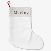 Petite Chaussette De Noël Noël Boho Moderne Avec Nom (Devant)