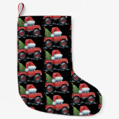 Petite Chaussette De Noël Noël Camion Arbre Noël Noël Noël Fêtes Fantastique (Devant)