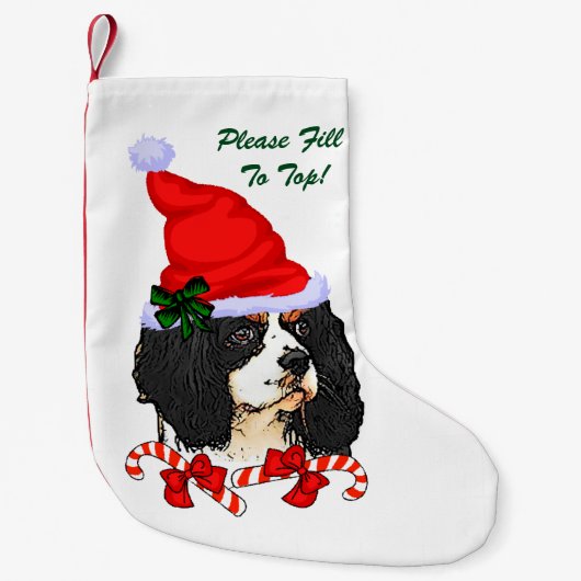 Petite Chaussette De Noël Noël Cavalier King Charles Spaniel (Devant)
