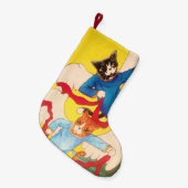 Petite Chaussette De Noël Noël Chats Ange Cherub (Devant (Accrochage))