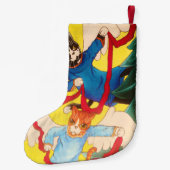 Petite Chaussette De Noël Noël Chats Ange Cherub (Dos)