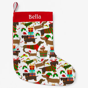 Petite Chaussette De Noël Noël Dachshund mignon chien animal