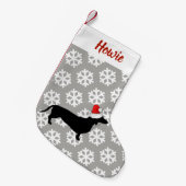 Petite Chaussette De Noël Noël Dachshund & Santa Hat Pet's (Devant (Accrochage))