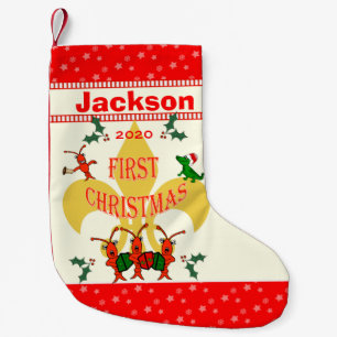 Petite Chaussette De Noël Noël de bébé de Cajun premier