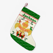 Petite Chaussette De Noël Noël de bébé de Cajun premier (Devant (Accrochage))