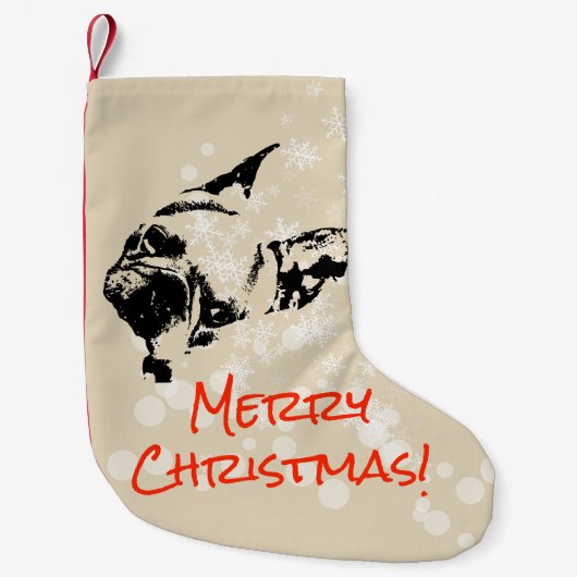 Petite Chaussette De Noël Noël de chien (Devant)