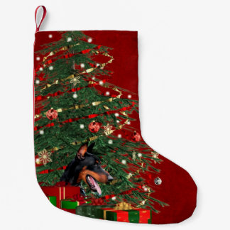 Petite Chaussette De Noël Noël de dobermann