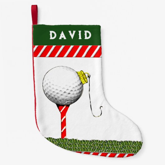 Petite Chaussette De Noël Noël de golf (Devant)