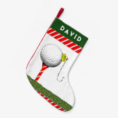 Petite Chaussette De Noël Noël de golf (Devant (Accrochage))