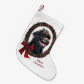 Petite Chaussette De Noël Noël de Labradoodle (Devant (Accrochage))