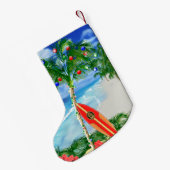 Petite Chaussette De Noël Noël de plage (Dos (Accrochage))