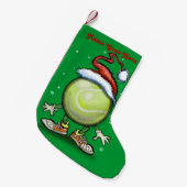 Petite Chaussette De Noël Noël de tennis (Devant (Accrochage))