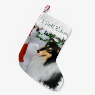 Petite Chaussette De Noël Noël de Tricolor Collie