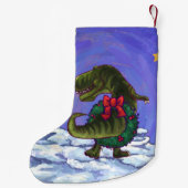 Petite Chaussette De Noël Noël de Tyrannosaurus (Dos)