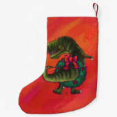 Petite Chaussette De Noël Noël de Tyrannosaurus (Dos)