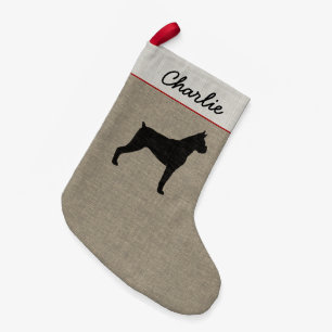 Petite Chaussette De Noël Noël de vacances personnalisé par silhouette de