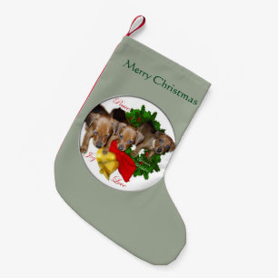 Petite Chaussette De Noël Noël des chiots allemands Pinscher