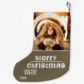 Petite Chaussette De Noël Noël des Fêtes Modernes (Dos)