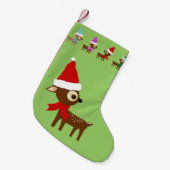 Petite Chaussette De Noël Noël des gentils rennes Stocking (Devant (Accrochage))