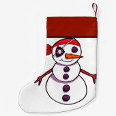Petite Chaussette De Noël Noël des pirates de neige (Dos)