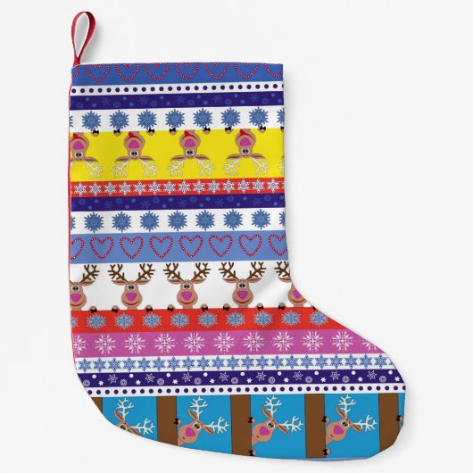 Petite Chaussette De Noël noël des rennes (Devant)