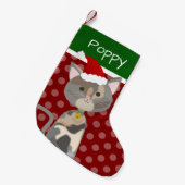 Petite Chaussette De Noël Noël Dilute Calico Tortie Kitty (Devant (Accrochage))