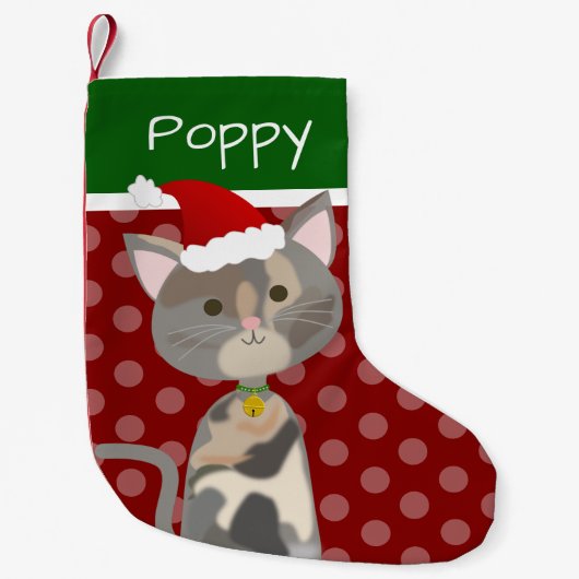 Petite Chaussette De Noël Noël Dilute Calico Tortie Kitty (Devant)