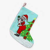 Petite Chaussette De Noël Noël drôle Père Noël Elfie (Devant (Accrochage))