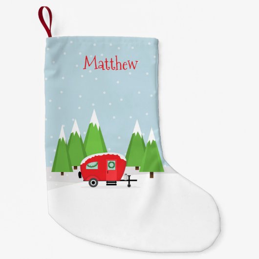 Petite Chaussette De Noël Noël du Camper Retro (Devant)