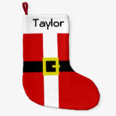 Petite Chaussette De Noël Noël du costume | de Père Noël (Devant)