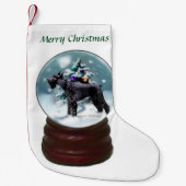 Petite Chaussette De Noël Noël du géant Schnauzer (Devant)