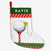 Petite Chaussette De Noël Noël du golf (Devant)